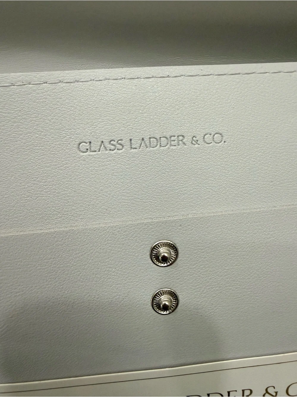 Glass Ladder & Co. Megan Cloud Gray Portfolio Clutch Envelope Organizer